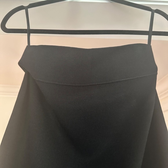 NWT - Opening Ceremony Black BodyCon Stretch Skirt with Side Ruffles - Size L - Picture 5 of 13